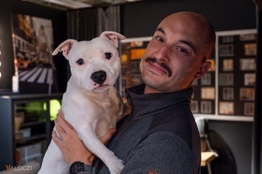 staffordshire bullterrier és gazdája